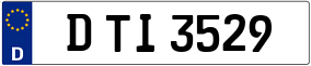 Truck License Plate